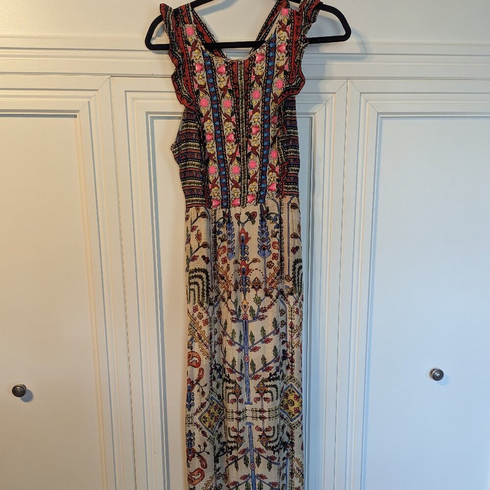 Vineet Bahl Valerie Embroidered Maxi Dress